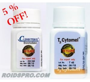 Weight loss steroid cycle for sale with T3 Cytomel + Clenbuterol - roidspro.com